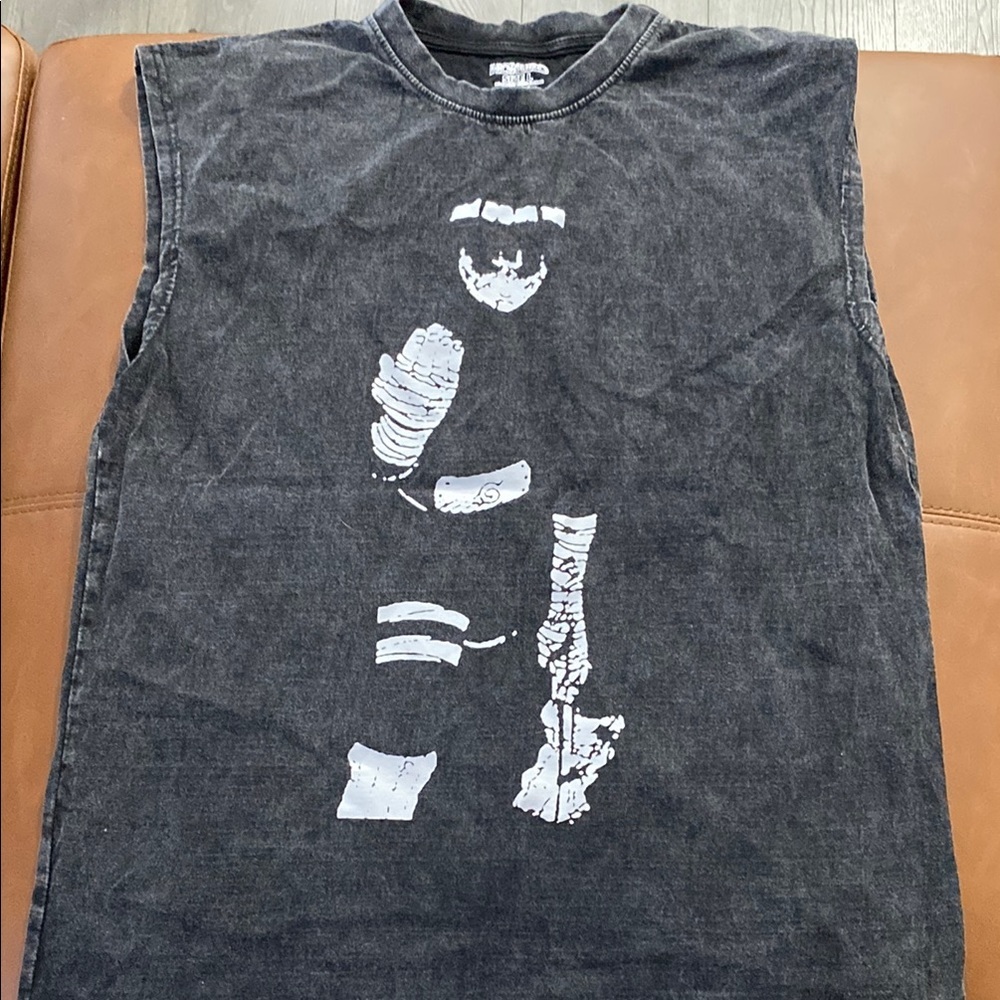 Naruto/Rock Lee Black Graphic Tank Top